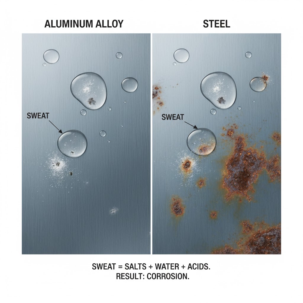 汗水對鋁合金和鋼的影響【實例】